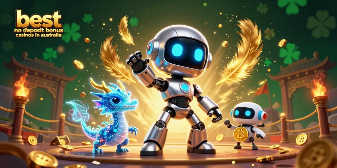 Explore the best no deposit bonus casinos in Australia through this vibrant 3D casino illustration