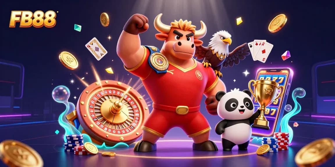 Experience thrilling moments at FB88 with exciting games and vibrant characters in an immersive casino scene.