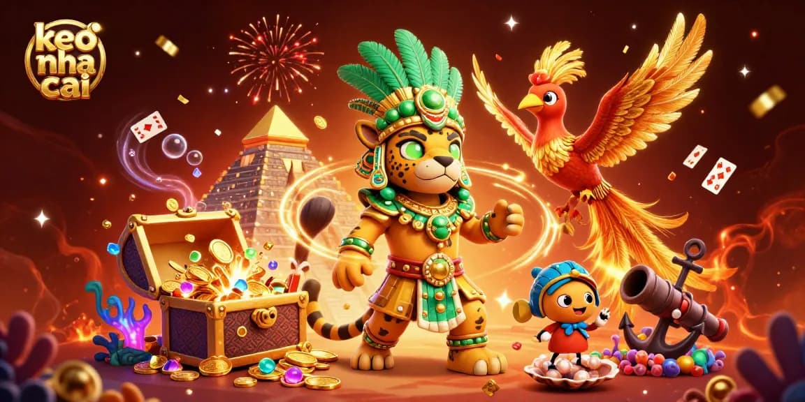 Engage in thrilling action with keo nha cai showcasing vibrant casino elements in a magical 3D illustration.