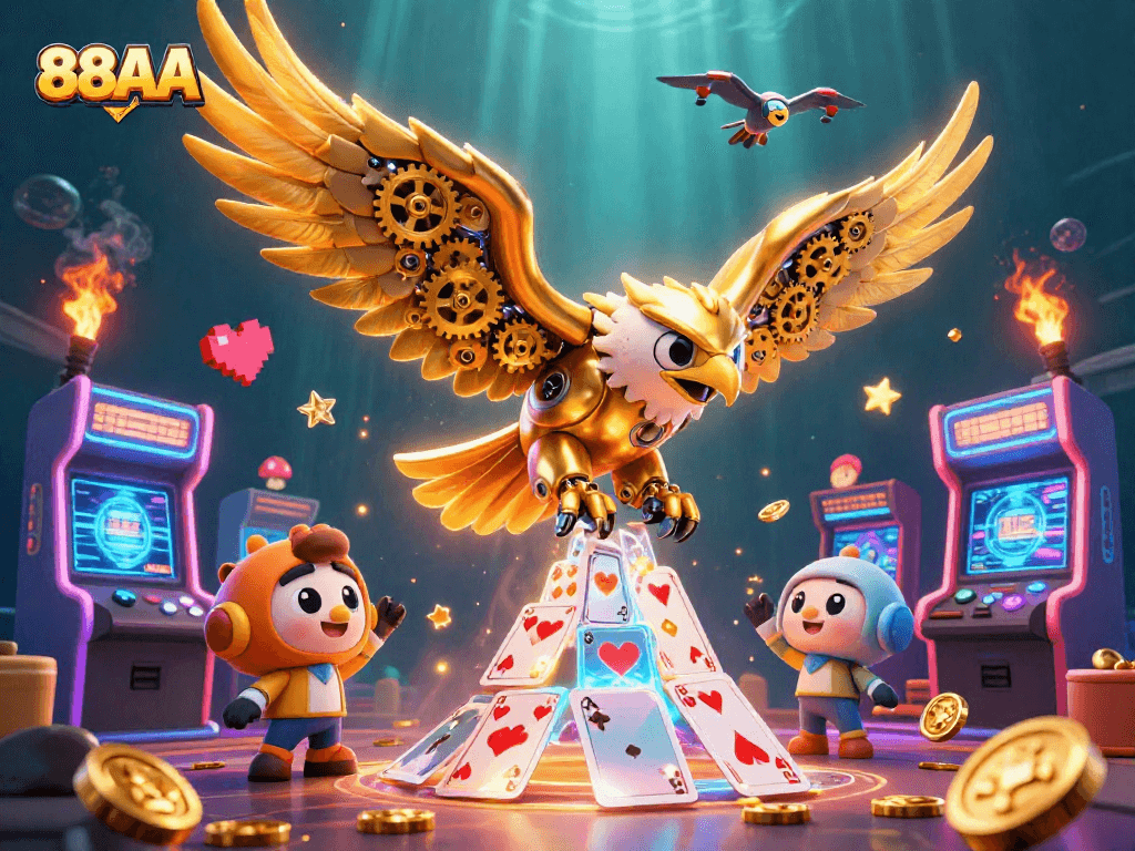 Experience the thrill of winning with 88AA's vibrant casino gameplay and dynamic holographic elements.