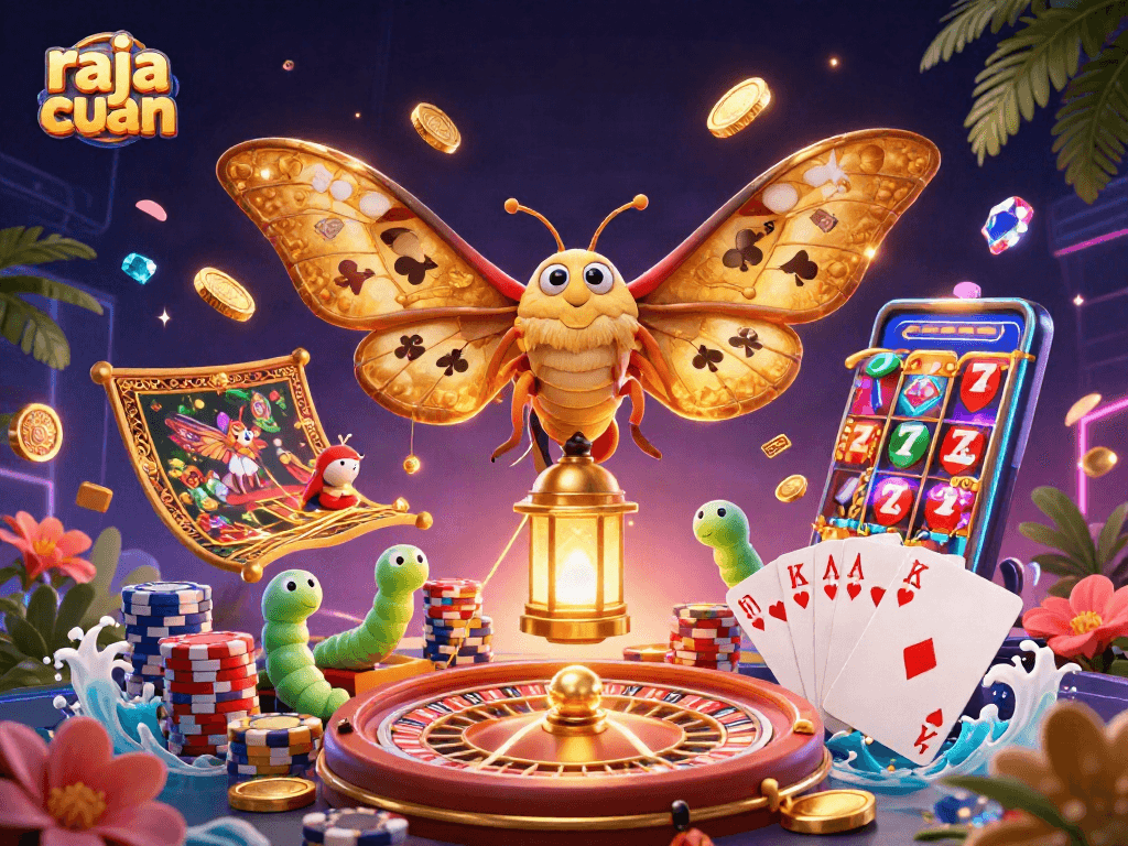 Raja cuan engages players with vibrant 3D gaming elements and majestic motifs.