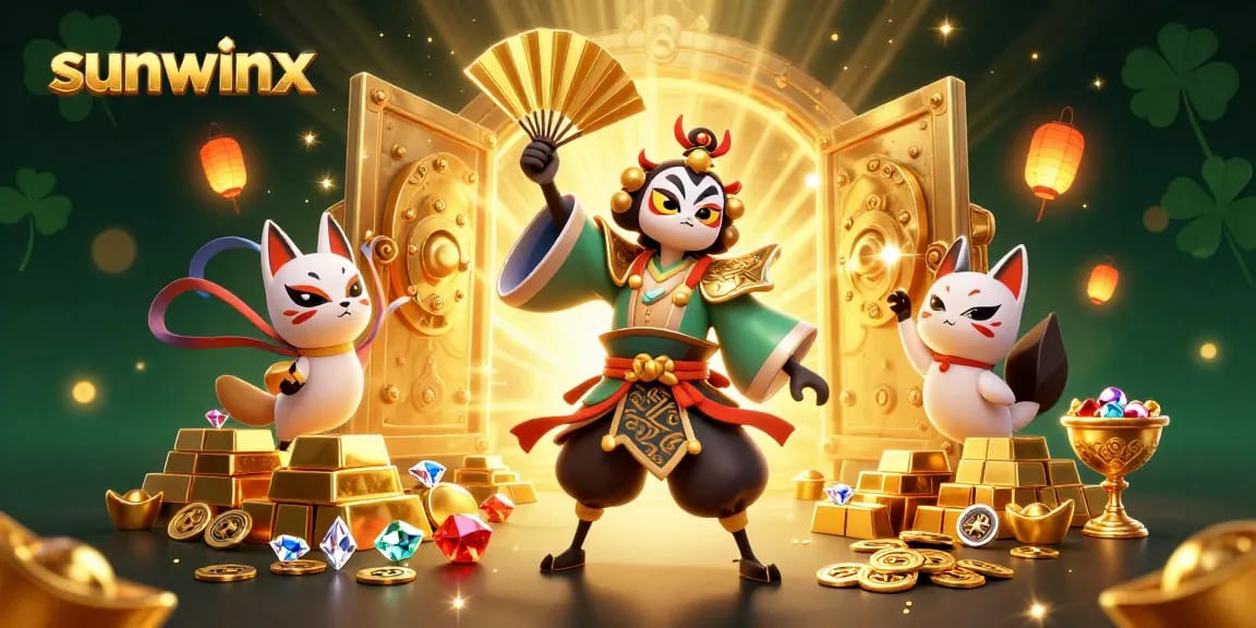 Engage with sunwinx by experiencing lavish online gambling, featuring golden treasures and vibrant casino elements.