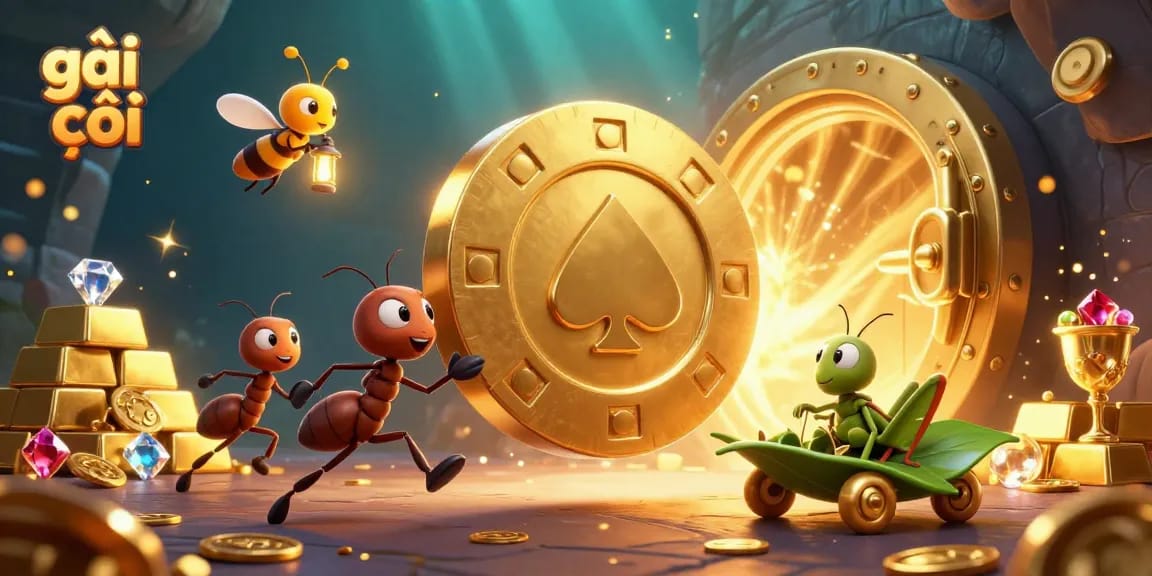 Join the adventure of ants pulling off a heist in a vibrant casino scene with gái gọi.