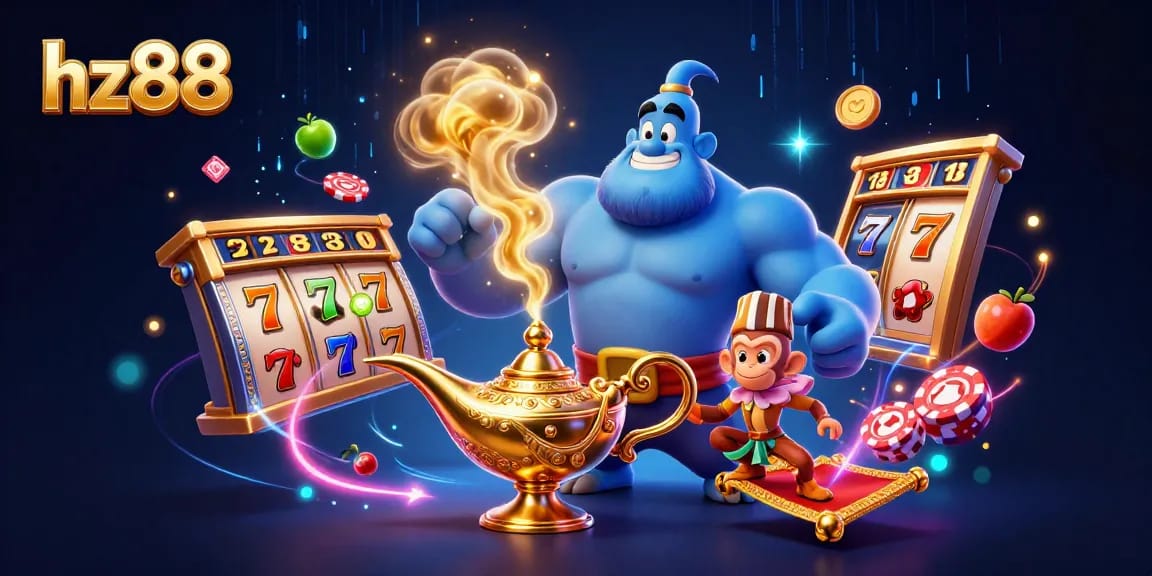 Experience the excitement of slot gaming at hz88 with vibrant 3D characters and electrifying elements