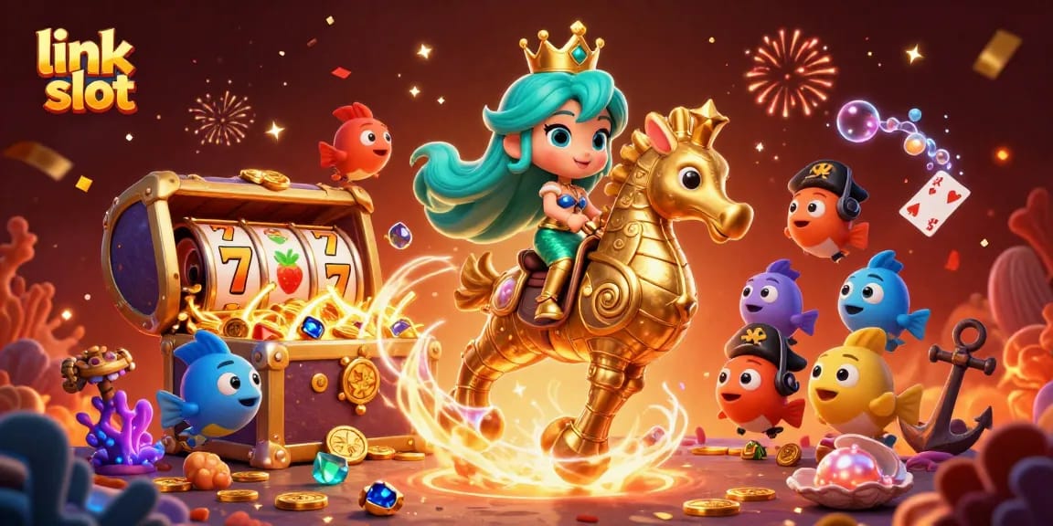 Putar gulungan dengan link slot bersama putri duyung yang bercahaya dan teman-temannya yang akuatik!