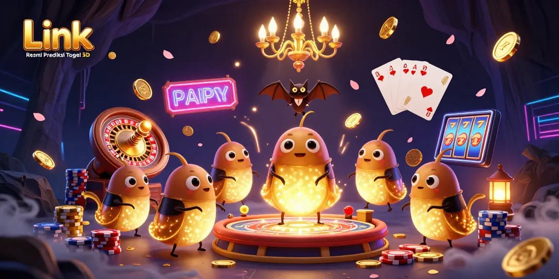 Engage with Link Resmi Prediksi Togel 5D as glowing worms light up a vibrant casino.