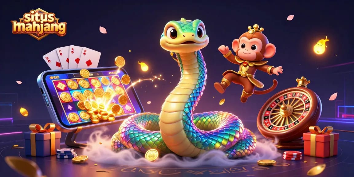 Experience the excitement of situs mahjong with colorful slot games and immersive casino elements.