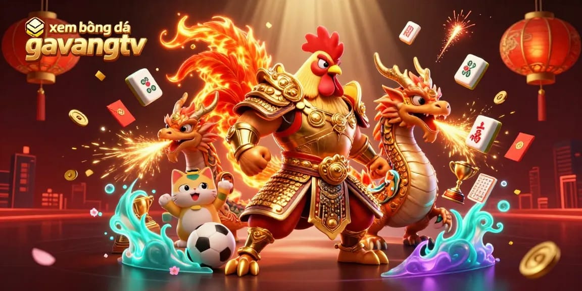 Xem bóng đá gavangtv highlights unique sports betting elements in a vibrant 3D casino scene