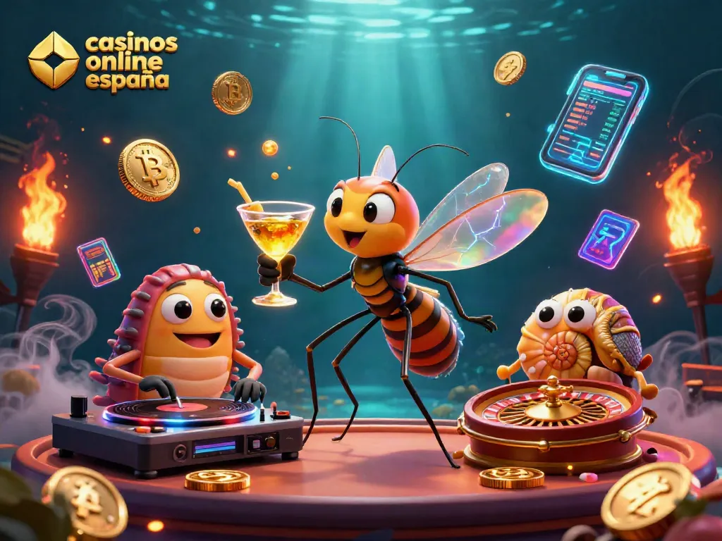 Juega en los mejores casinos online España con nuestra emocionante ilustración de personajes de casino.