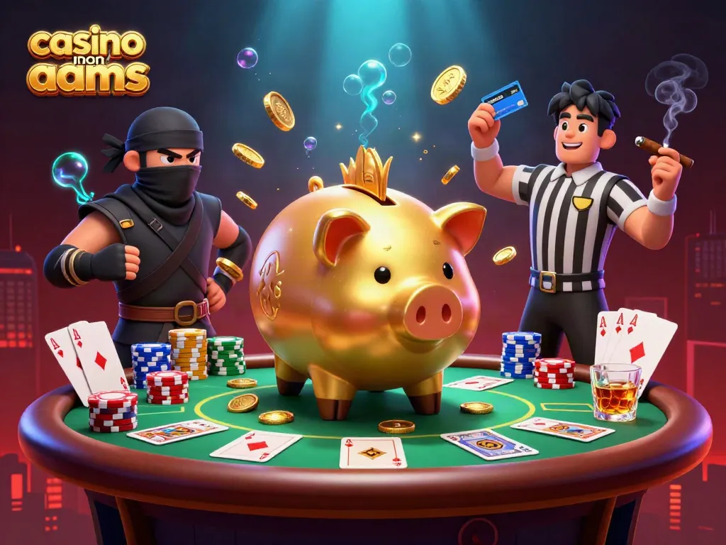 Giocatori e avversari nel casino non AAMS, immersi in un'atmosfera vivace e ricca di dettagli.