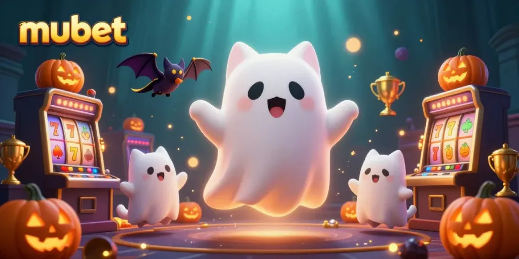 Engage with exciting betting at mubet's haunted casino with thrilling characters and casino elements.