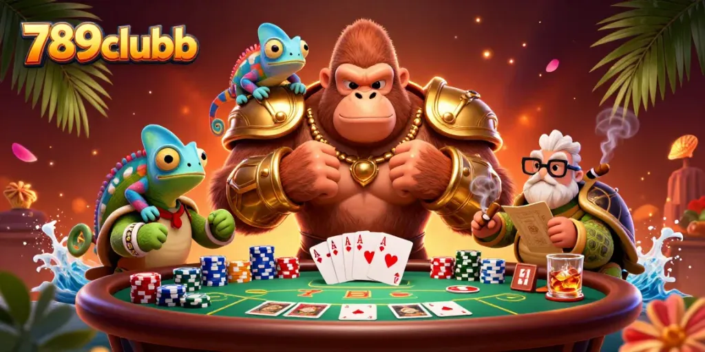 Experience thrilling gameplay with 789clubb's dynamic poker scene featuring vibrant characters and rich elements.