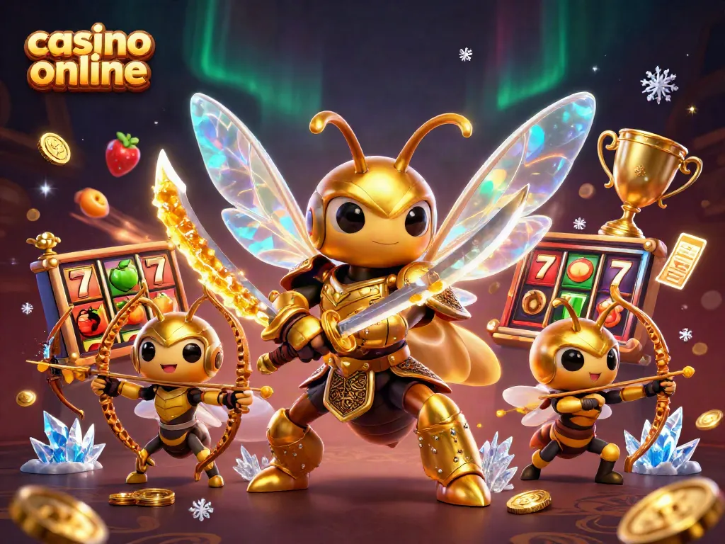 Los jugadores de casino online celebran el jackpot rodeados de emoción y efectos coloridos.
