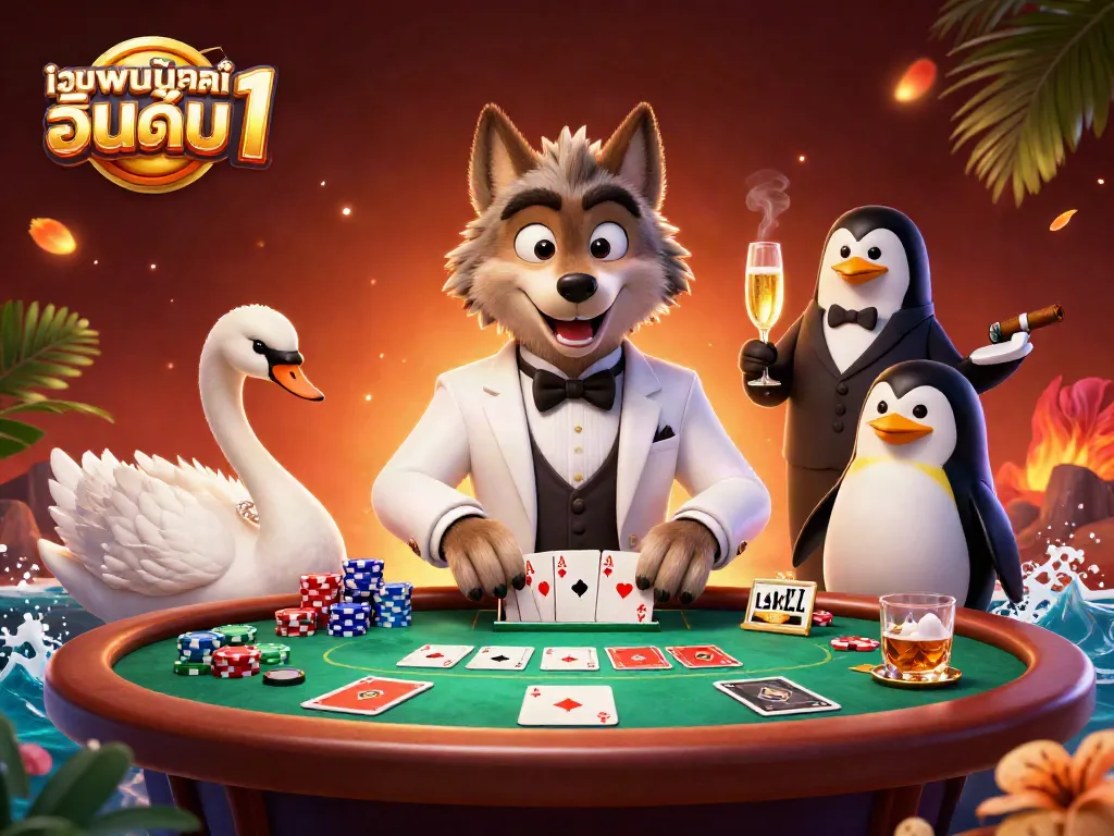 เล่นเกมในเว็บพนันออนไลน์ อันดับ 1 ผ่านบรรยากาศคาสิโนที่มีตัวละครการ์ตูน 3 มิติอย่างมีสไตล์