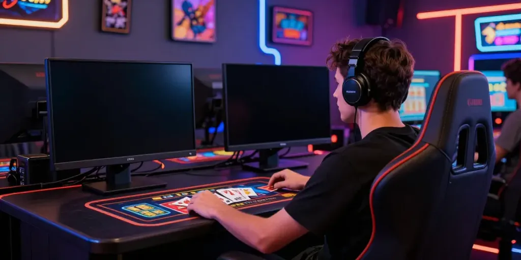Engaging online gaming setup at https://hitclub3.io/ showcasing vibrant casino games and immersive atmosphere.