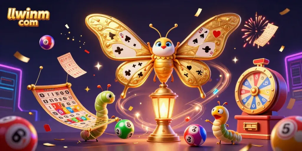 Spin and win with llwinm com, featuring vibrant casino illustrations and lottery dynamics.