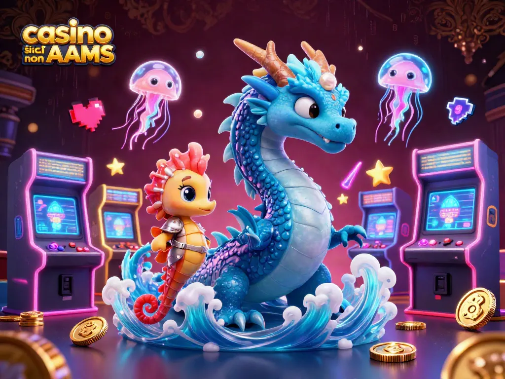 Gioca nei casino sicuri non AAMS con RTP elevato e bonus esclusivi in un'illustrazione 3D fantastica.