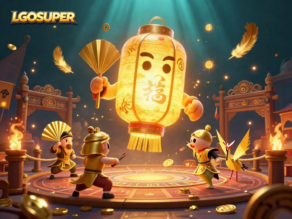 Experience thrilling gameplay at LGOSUPER with a vibrant casino scene, showcasing dynamic characters and exciting elements.