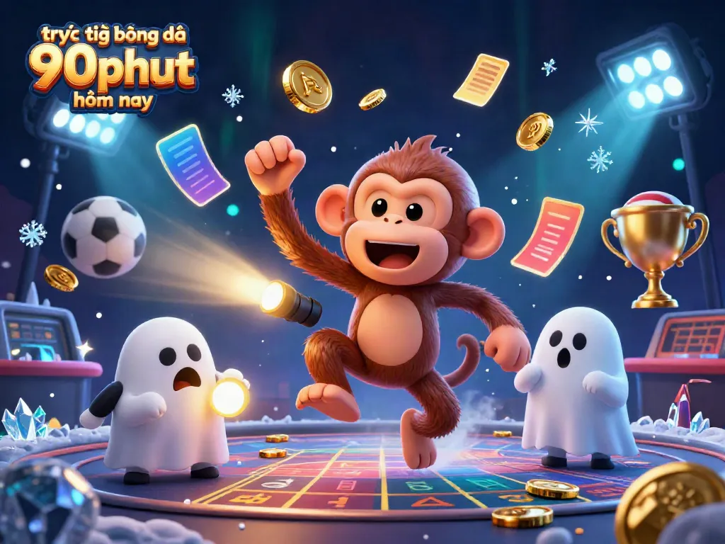Experience the excitement of trực tiếp bóng đá 90phut hôm nay with a lively illustration featuring playful characters and dynamic sports elements.