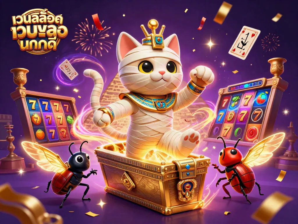 เกมสล็อตเว็บสล็อตเว็บตรง แตกดี บนพื้นหลังคาสิโนพีระมิดสุดอลังการ