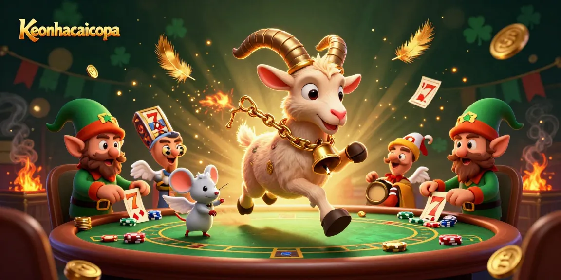 Betting excitement shines through keonhacaicopa's immersive casino scene with colorful characters and dynamic action.